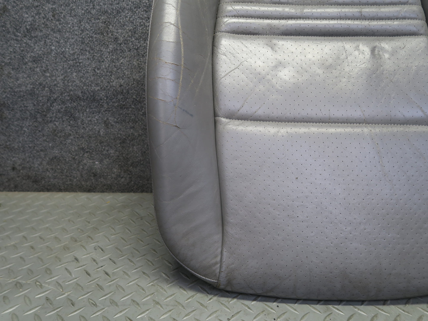 2001-2005 Porsche 911 996 Front Right Side Seat Lower Leather Cushion Gray