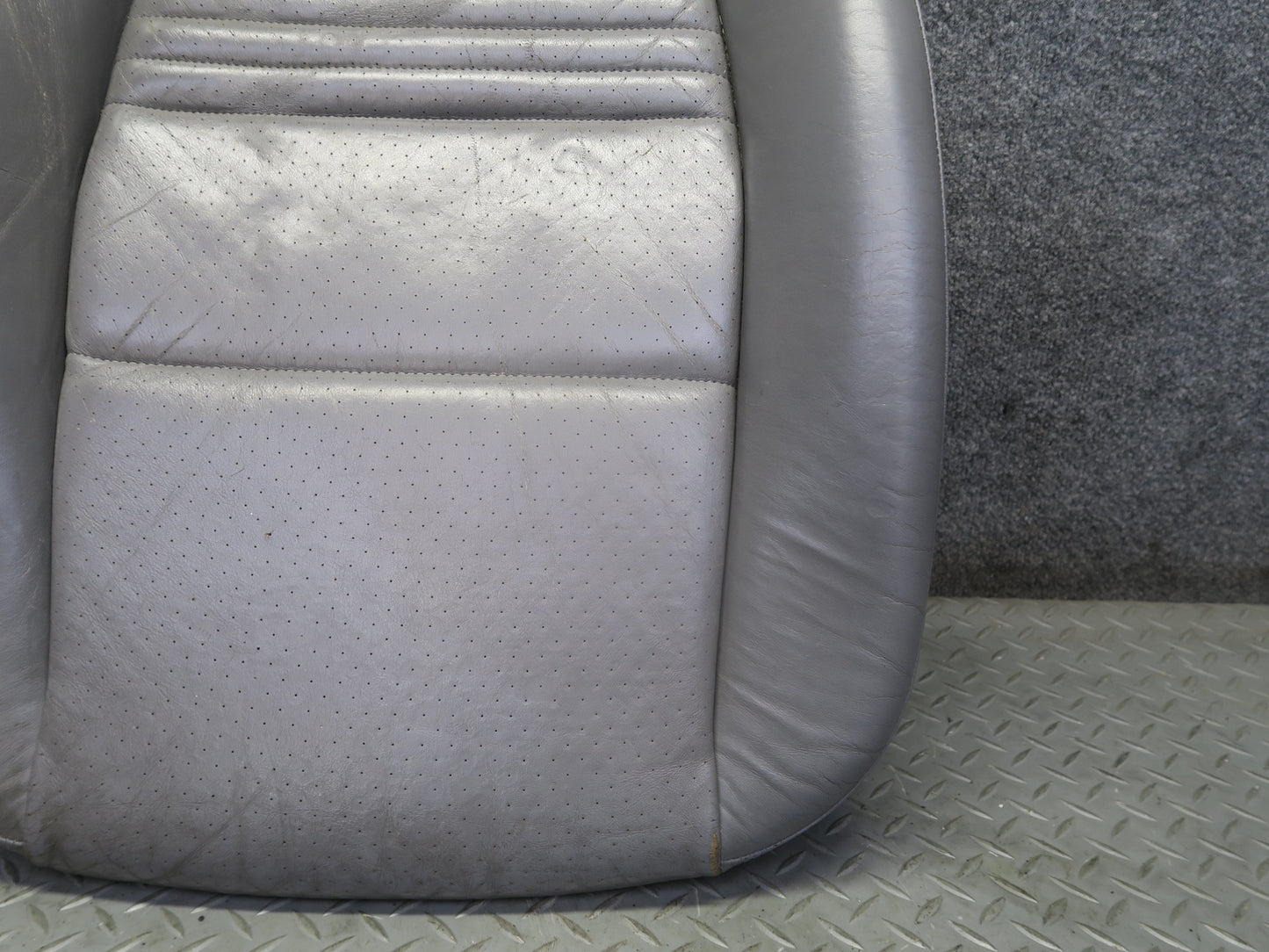 2001-2005 Porsche 911 996 Front Right Side Seat Lower Leather Cushion Gray