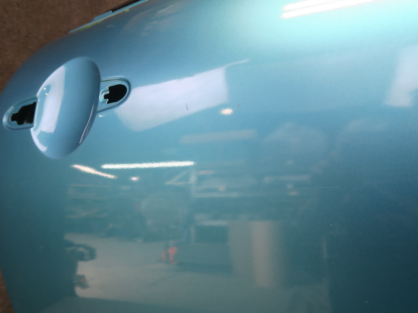 16-24 Mini Cooper F56 F57 Right Door Exterior Shell Panel Carribean Aqua OEM