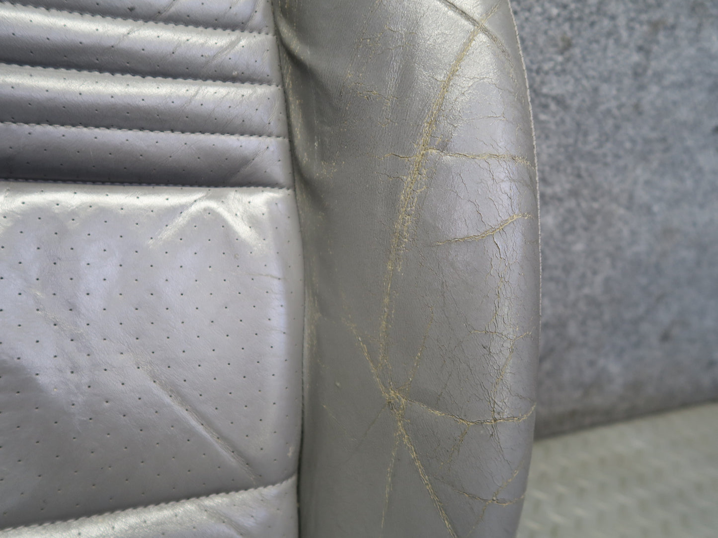 2001-2005 Porsche 911 996 Front Left Side Seat Lower Leather Cushion Gray
