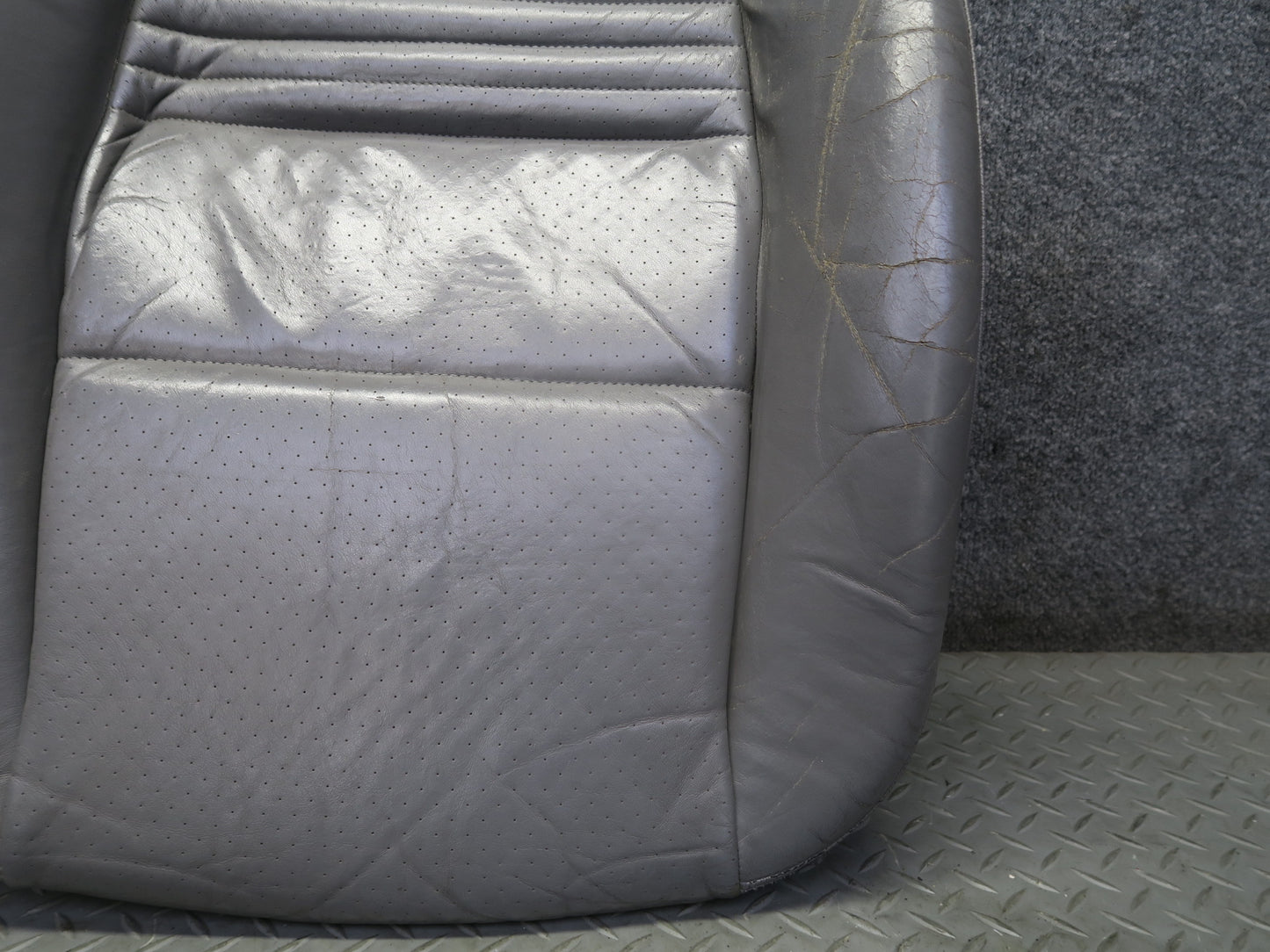 2001-2005 Porsche 911 996 Front Left Side Seat Lower Leather Cushion Gray