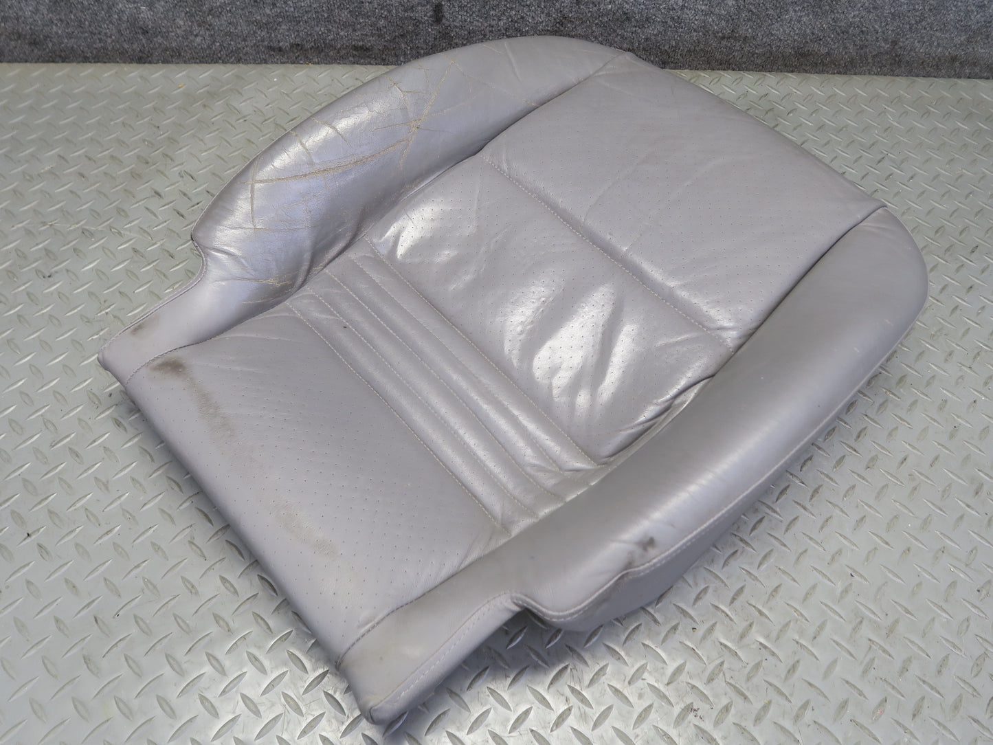 2001-2005 Porsche 911 996 Front Left Side Seat Lower Leather Cushion Gray