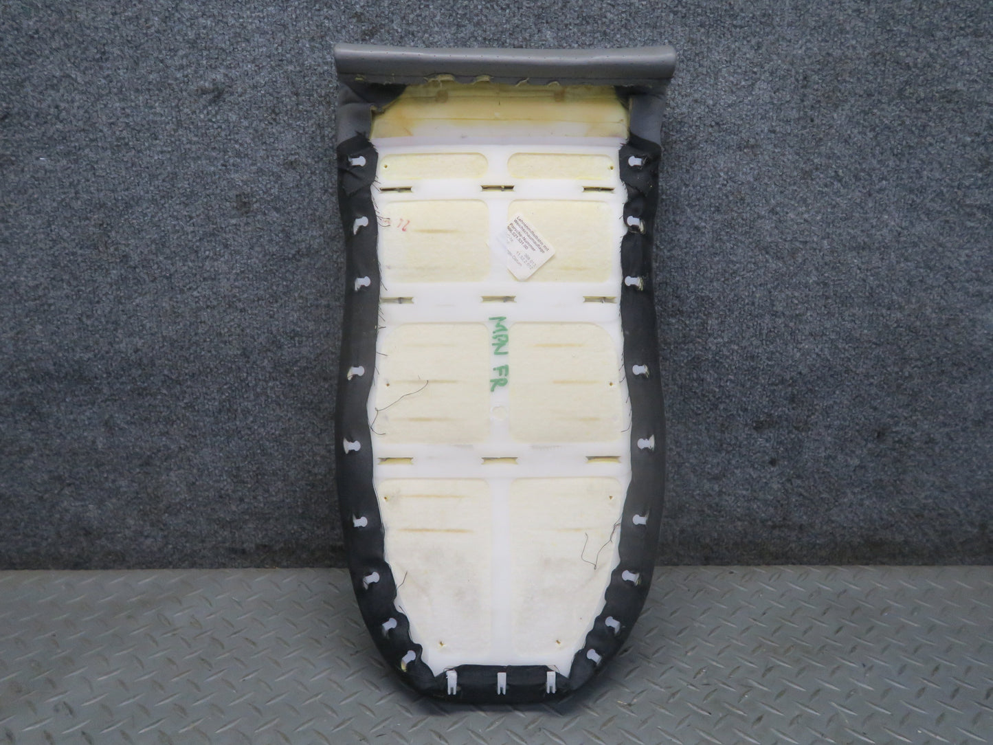 2001-2005 Porsche 911 996 Front Right Seat Upper Insert Leather Cushion Gray