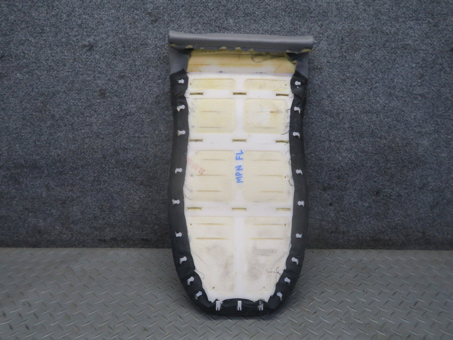 2001-2005 Porsche 911 996 Front Left Seat Upper Insert Leather Cushion Gray