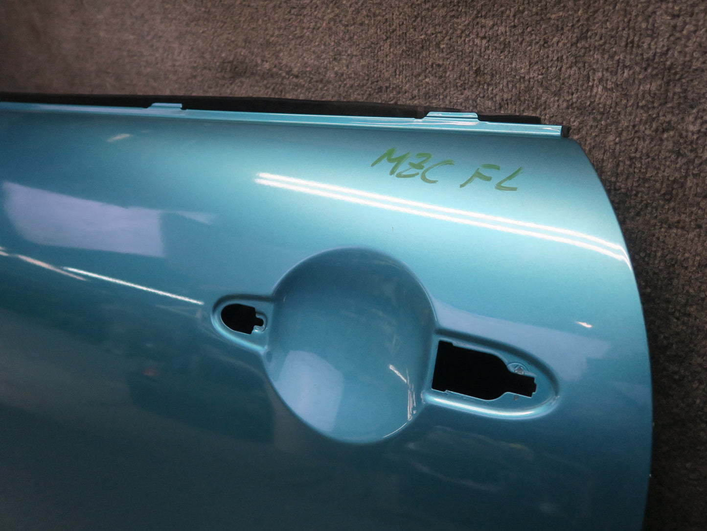 16-24 Mini Cooper F56 F57 Left Door Exterior Shell Panel Carribean Aqua  OEM
