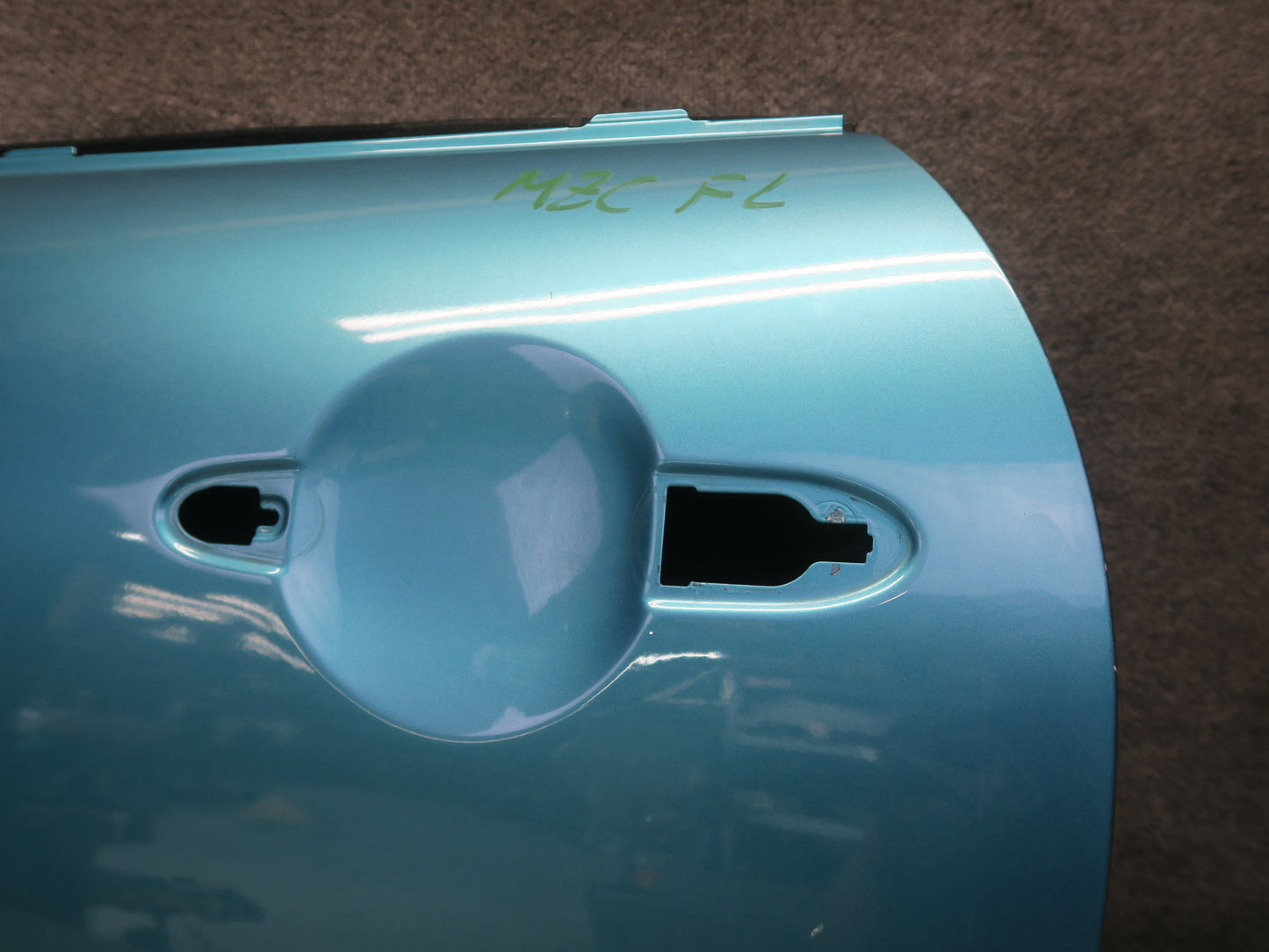 16-24 Mini Cooper F56 F57 Left Door Exterior Shell Panel Carribean Aqua  OEM