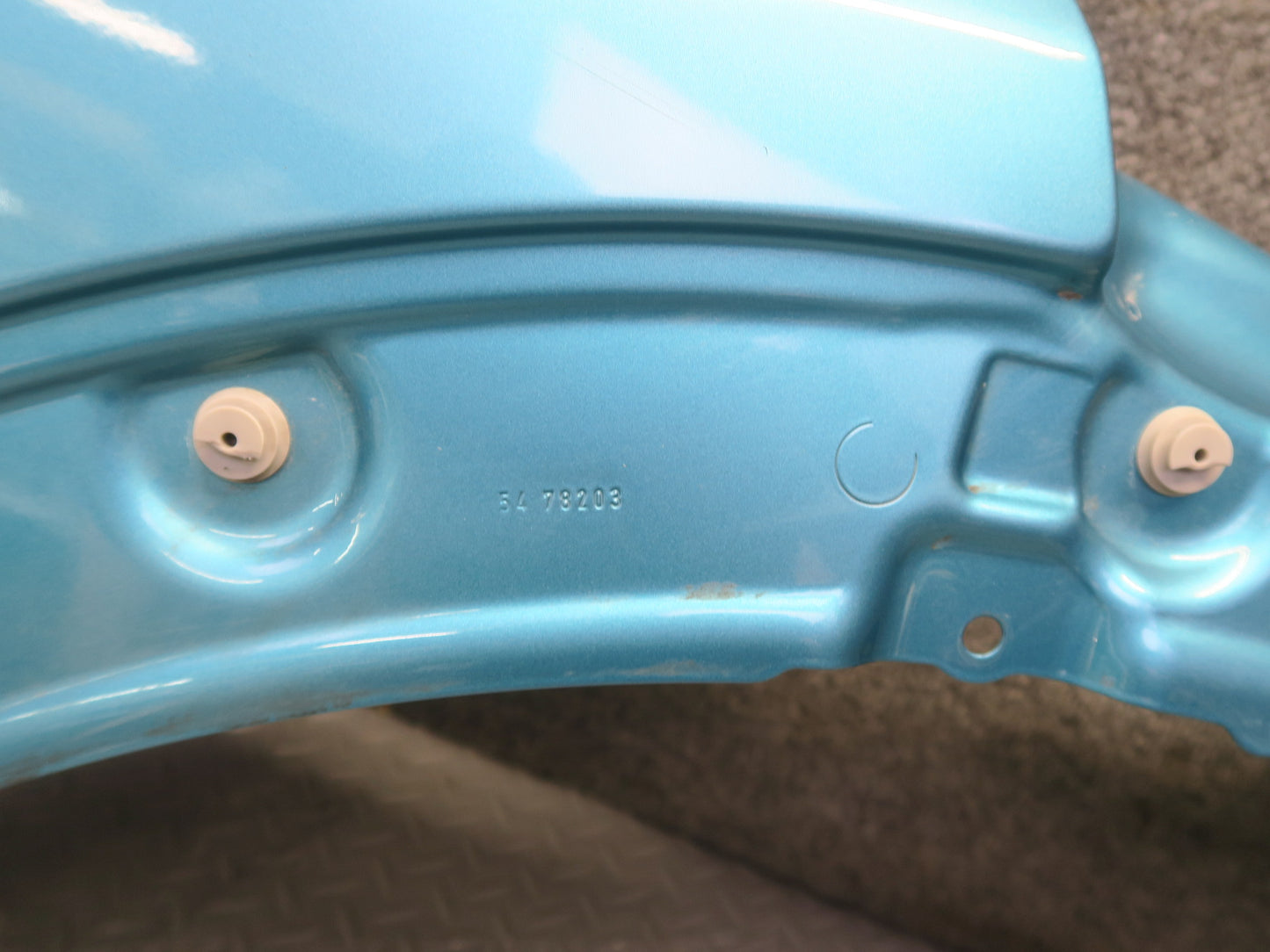 16-24 Mini Cooper F55 F56 F57 Front Right Fender Shell Panel Carribean Aqua OEM
