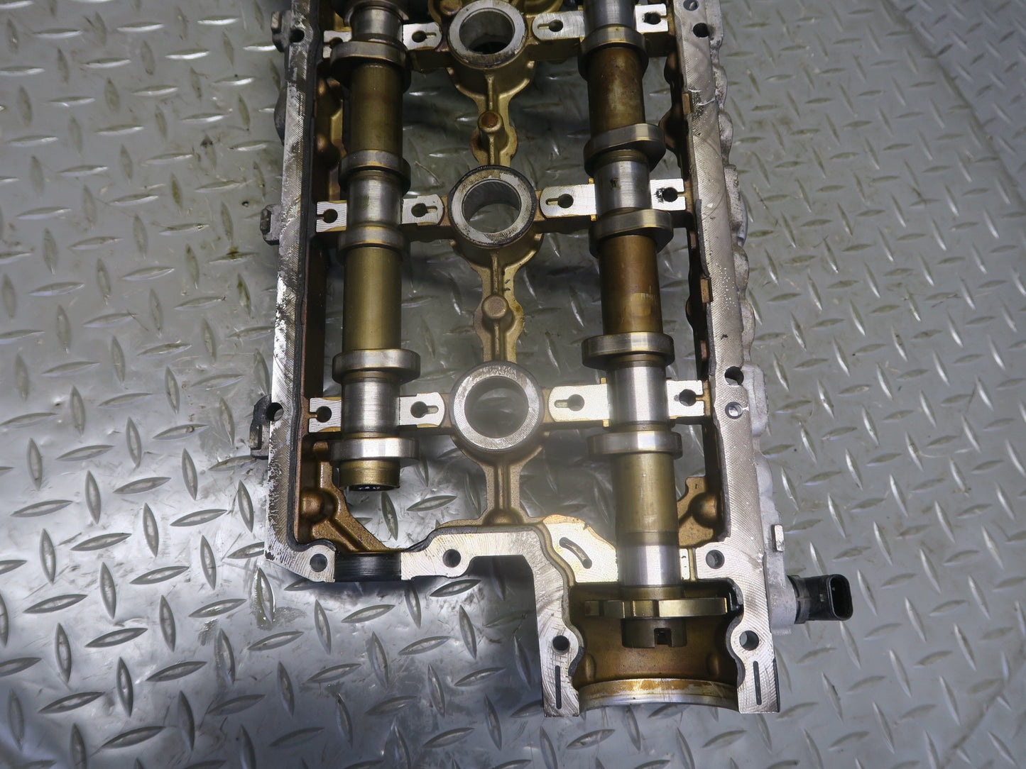 15-18 Porsche Cayenne 958 Hybrid 3.0 Engine Left Cylinder Head Camshafts Rockers