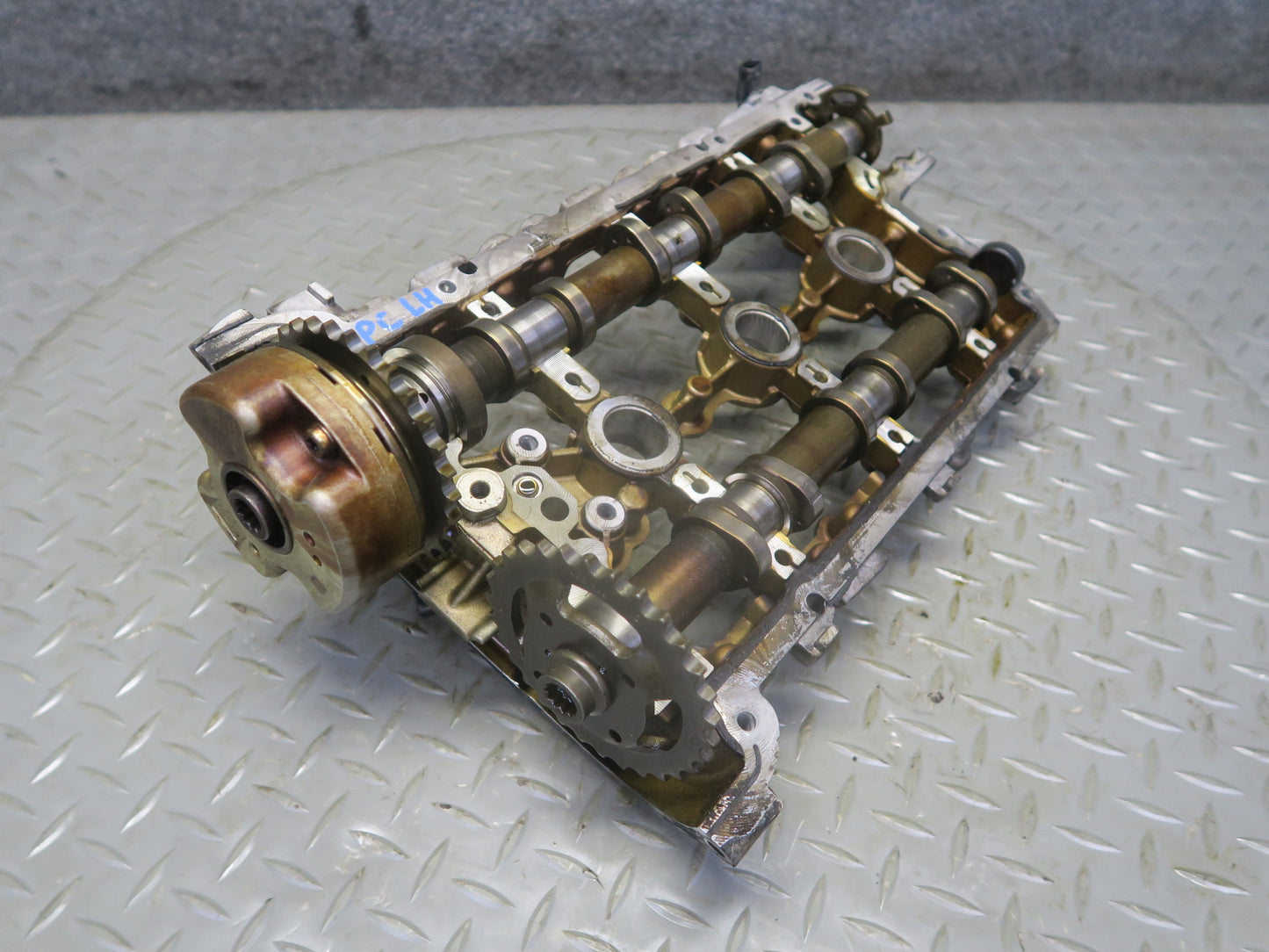 15-18 Porsche Cayenne 958 Hybrid 3.0 Engine Left Cylinder Head Camshafts Rockers