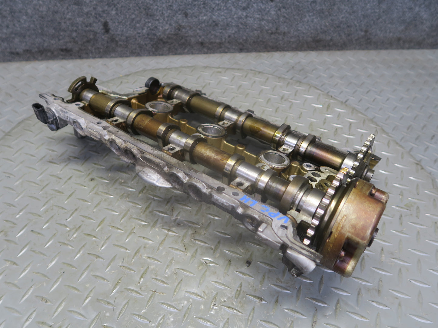 15-18 Porsche Cayenne 958 Hybrid 3.0 Engine Left Cylinder Head Camshafts Rockers