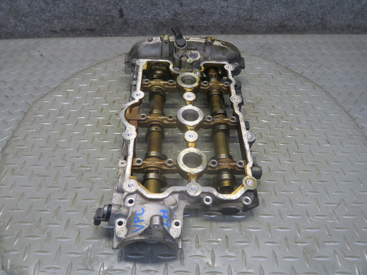 15-18 Porsche Cayenne 958 Hybrid 3.0 Engine Left Cylinder Head Camshafts Rockers