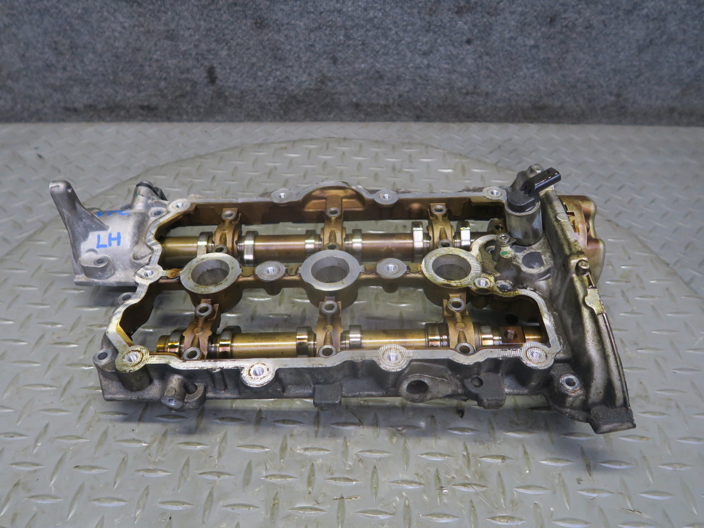 15-18 Porsche Cayenne 958 Hybrid 3.0 Engine Left Cylinder Head Camshafts Rockers