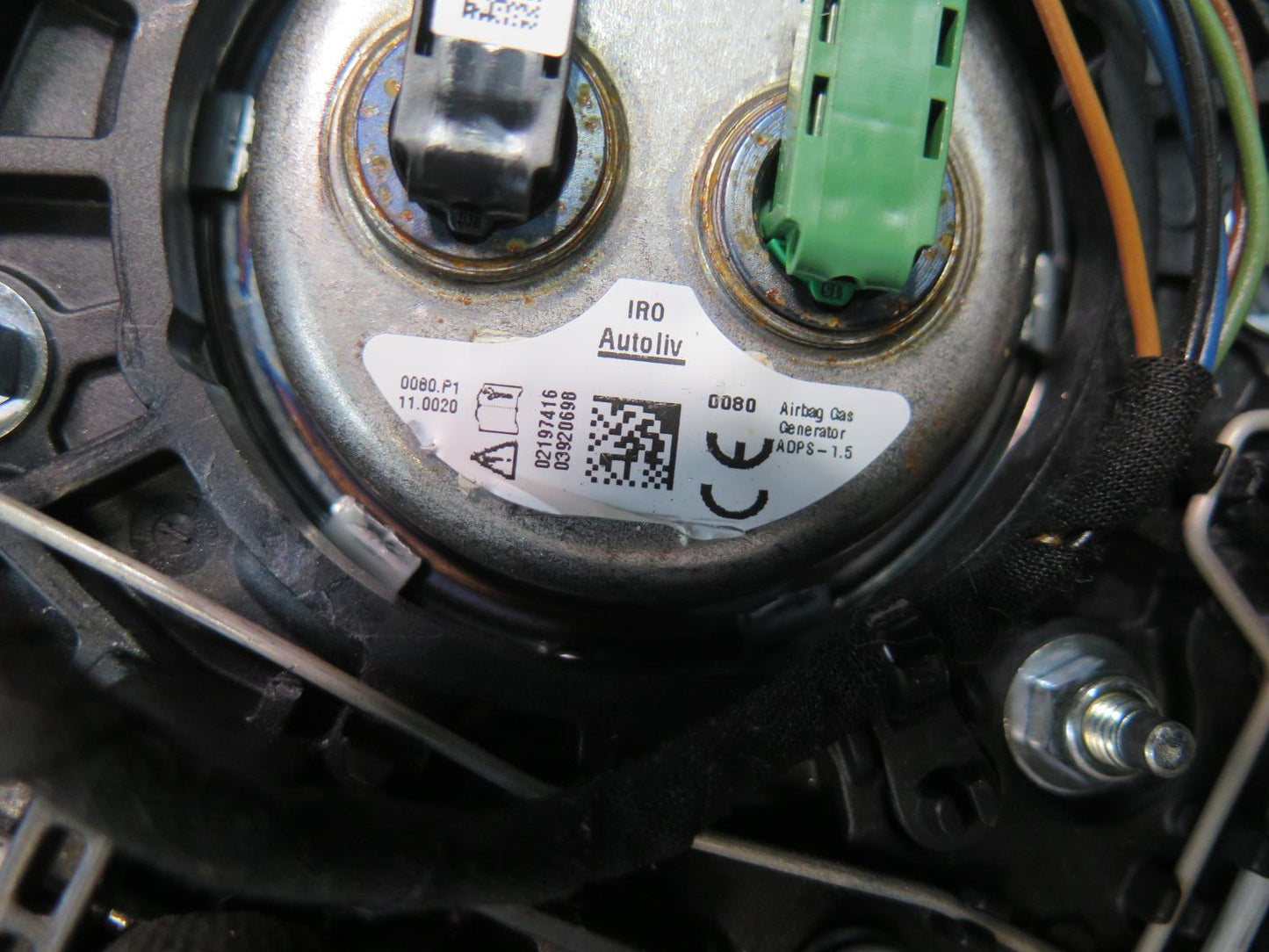 16-20 MINI COOPER F57 CONVERTIBLE FRONT LEFT DRIVER SIDE STEERING WHEEL SRS AIRBAG OEM