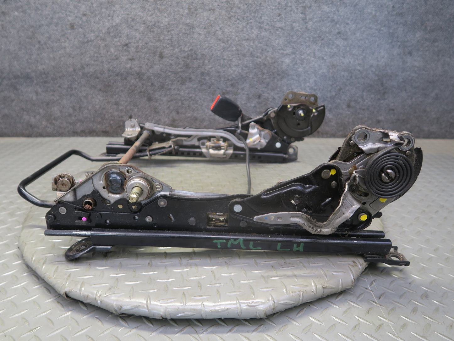 00-02 Toyota MR2 Spyder ZZW30L Front Left Seat Lower Track Rails OEM