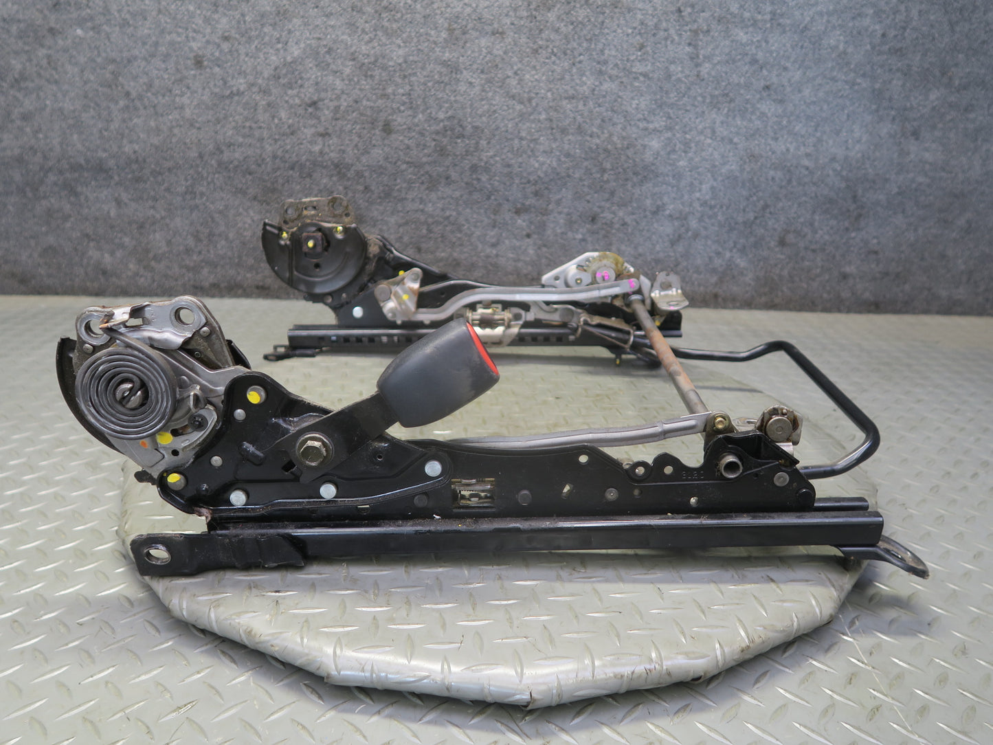 00-02 Toyota MR2 Spyder ZZW30L Front Left Seat Lower Track Rails OEM