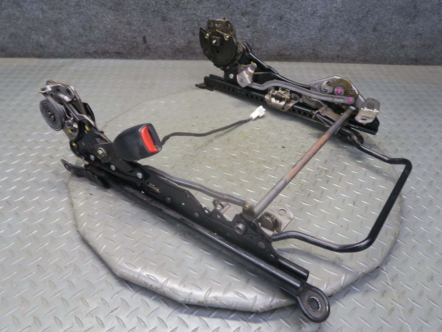 00-02 Toyota MR2 Spyder ZZW30L Front Left Seat Lower Track Rails OEM
