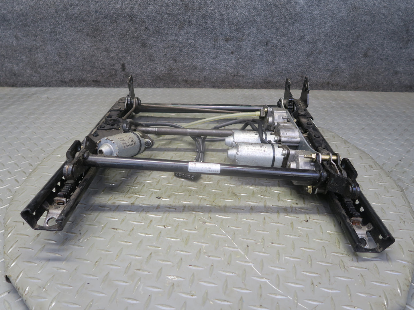 1999-2004 Porsche 911 996 Front Right Seat Lower Frame Track Rail w Motors
