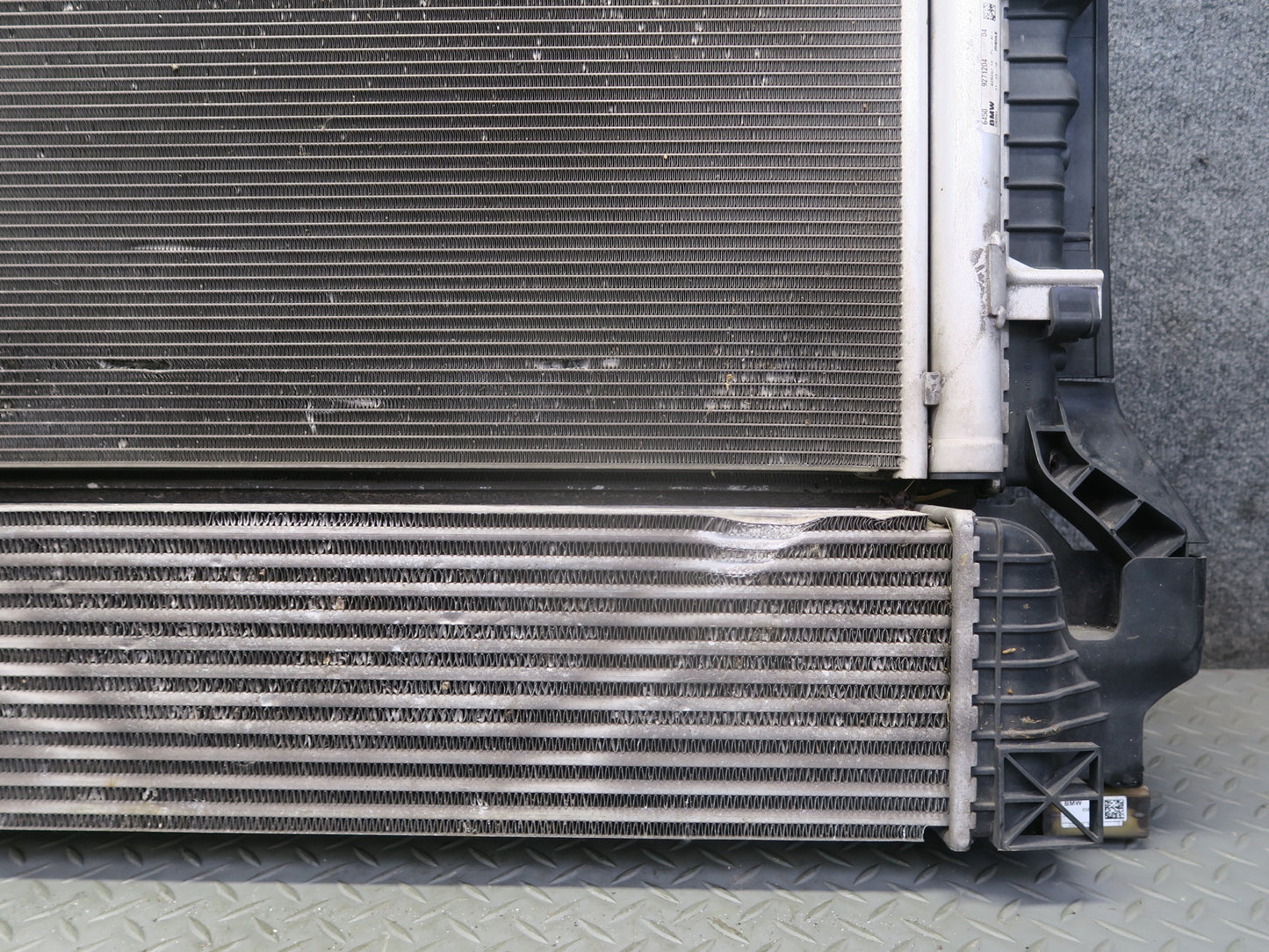 14-19 Mini Cooper S F55 F56 F57 2.0L B46M Engine Radiator A/C Condenser Fan Assy