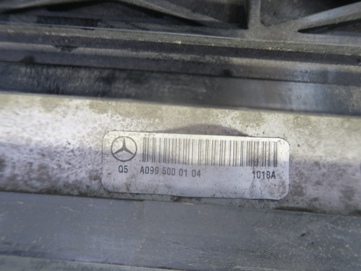 2017-2019 Mercedes X166 GLS450 Engine Radiator A/C Condenser Fan Shroud Assy