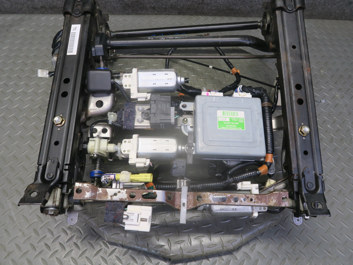 02-05 Lexus UZZ40L SC430 Front Left Seat Track w Motors & Module OEM