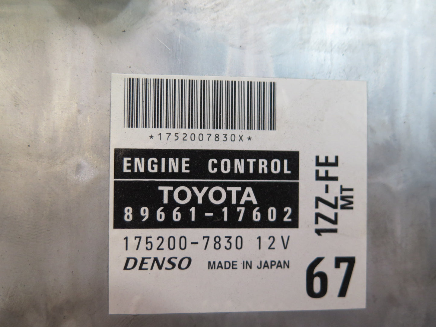 00-02 Toyota MR2 Spyder ZZW30L M/T ECU ECM Ignition Glove Door Lock KEY Set OEM