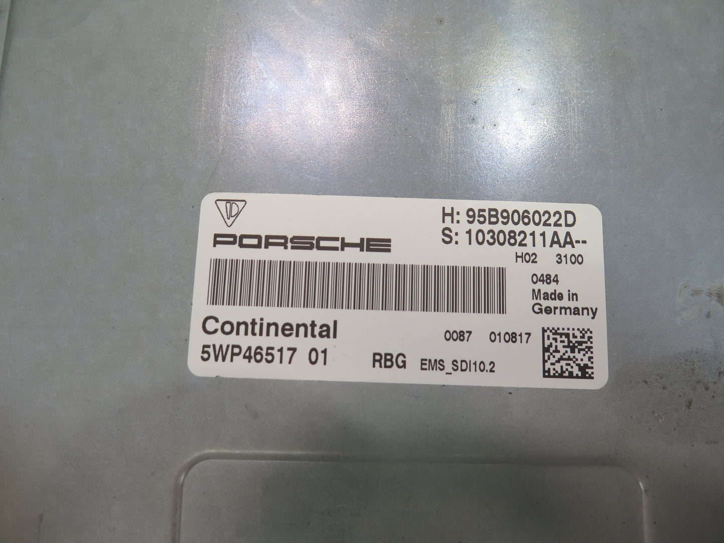 15-18 Porsche Macan 3.0 Turbo Dcna Engine ECU DME Body BCM BCU Ignition Lock Set