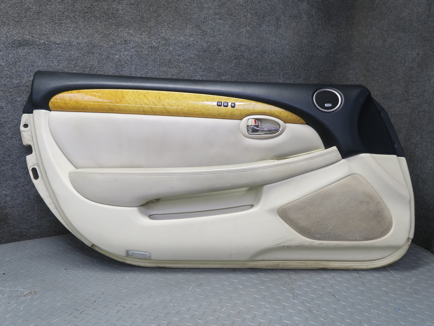 02-05 Lexus SC430 Set of 2 Left & Right Door Interior Trim Cover Panel Ecru OEM