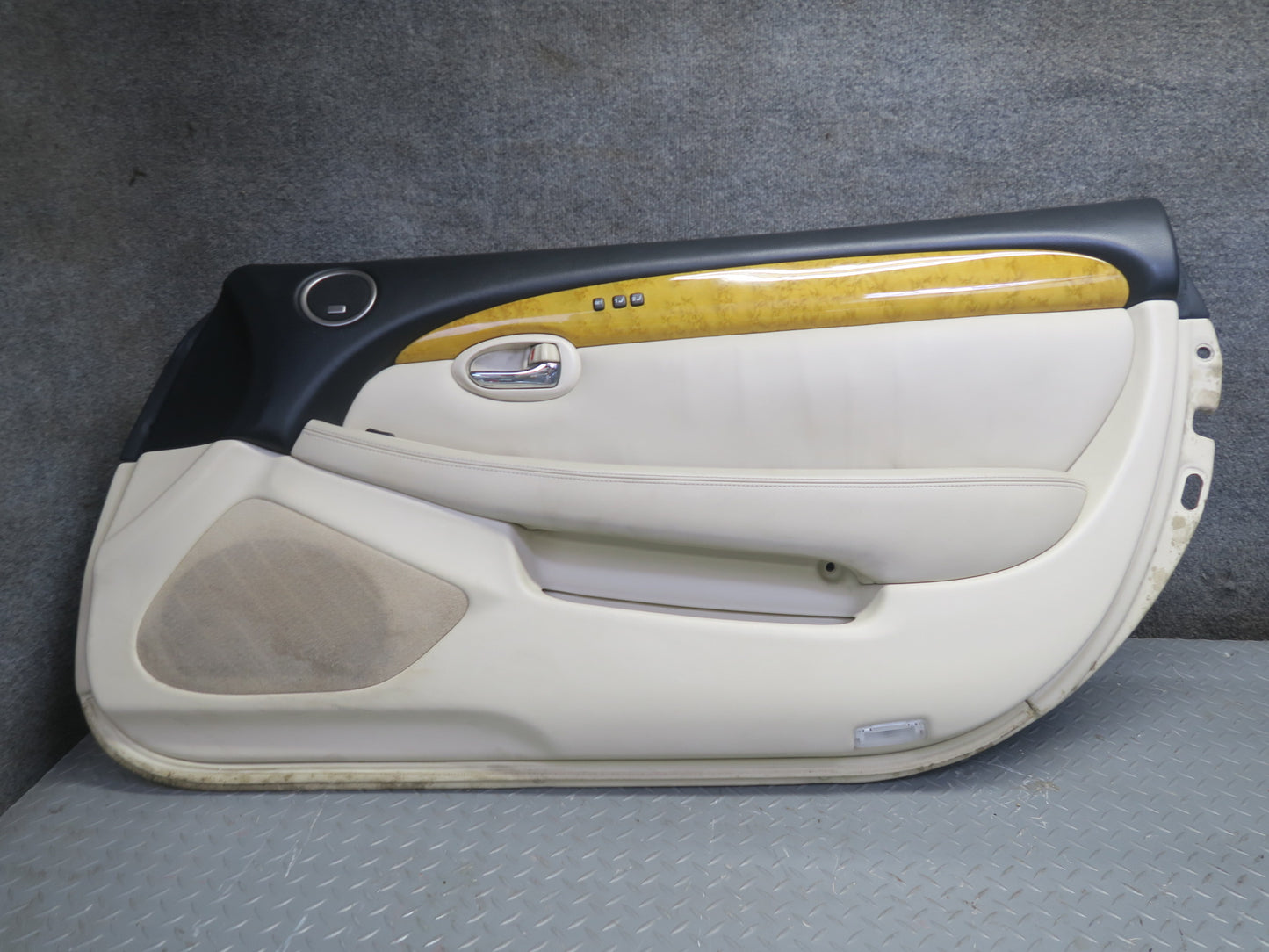 02-05 Lexus SC430 Set of 2 Left & Right Door Interior Trim Cover Panel Ecru OEM