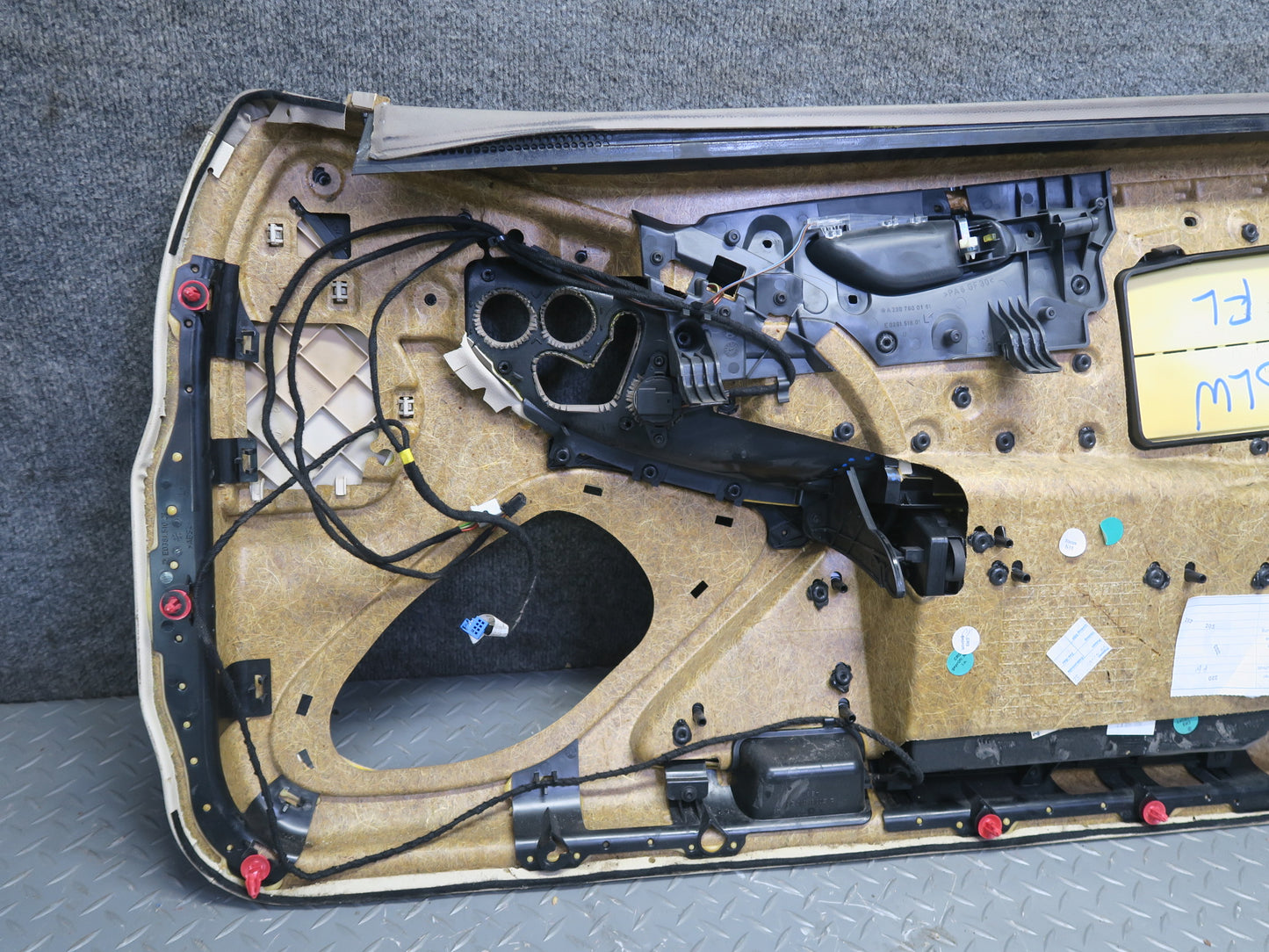 07-08 Mercedes R230 Sl-class Left Side Door Interior Trim Cover Panel Beige OEM
