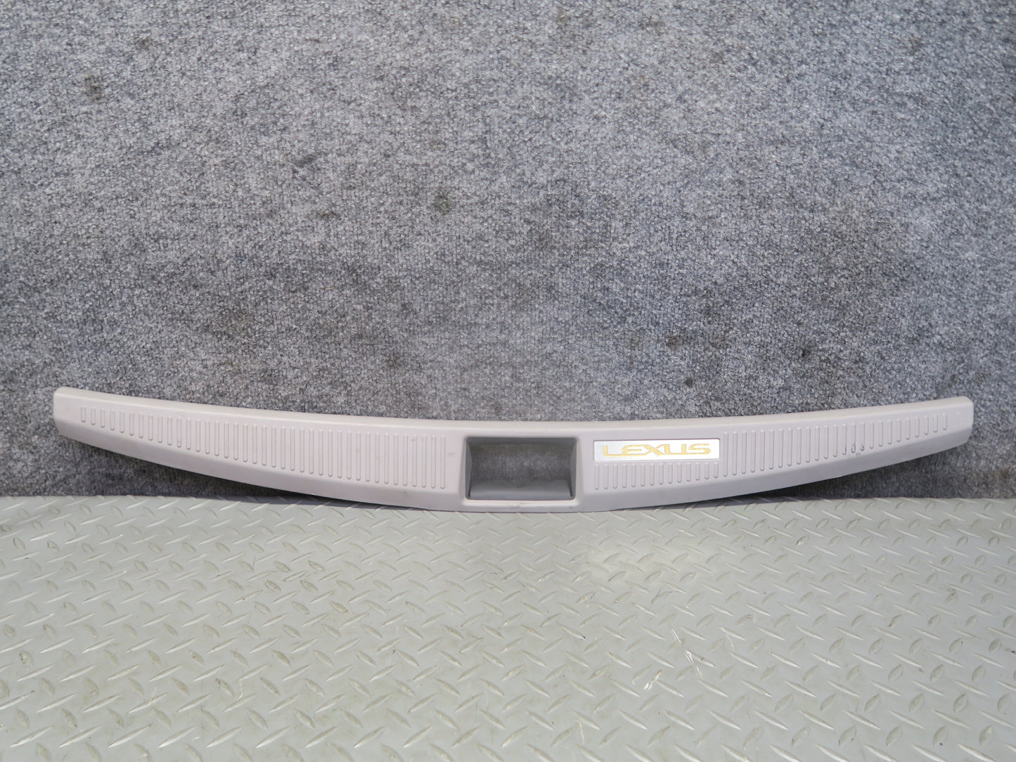 02-10 Lexus SC430 UZZ40L Rear Trunk Floor Finish Sill Scuff Plate Trim Panel OEM