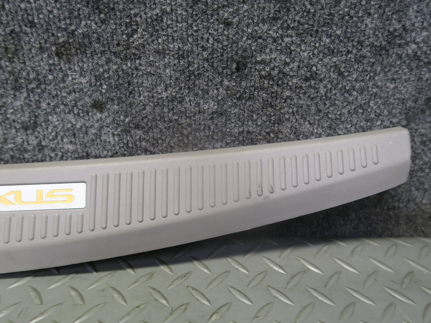 02-10 Lexus SC430 UZZ40L Rear Trunk Floor Finish Sill Scuff Plate Trim Panel OEM