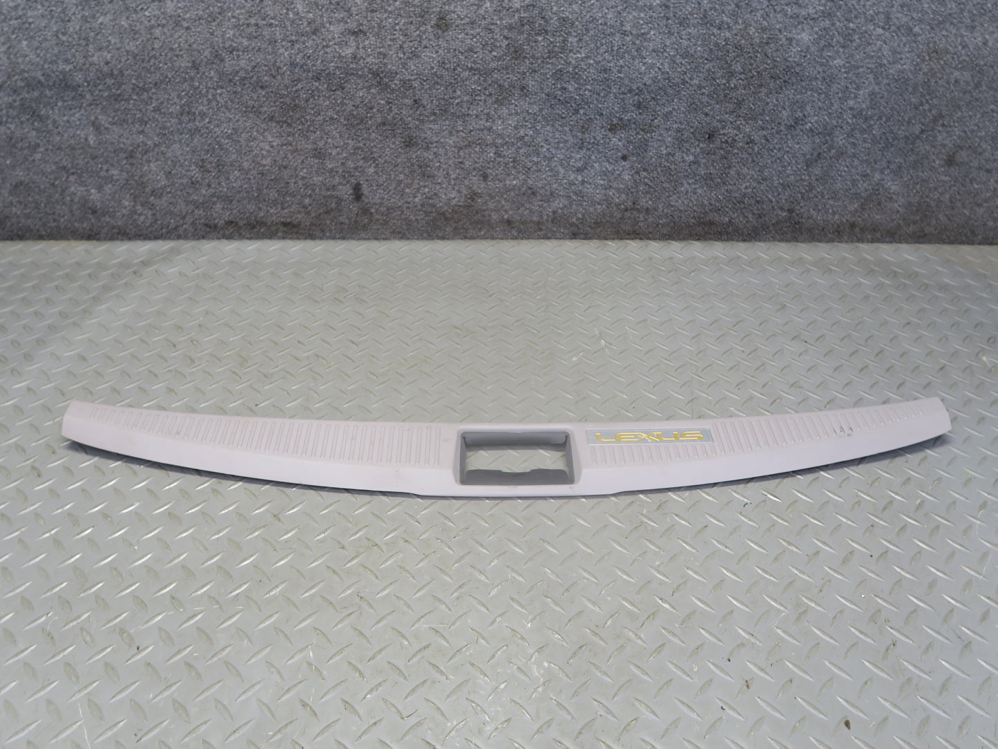 02-10 Lexus SC430 UZZ40L Rear Trunk Floor Finish Sill Scuff Plate Trim Panel OEM