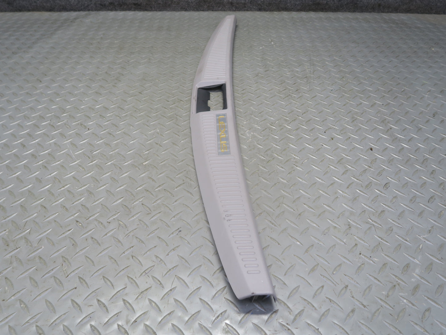 02-10 Lexus SC430 UZZ40L Rear Trunk Floor Finish Sill Scuff Plate Trim Panel OEM