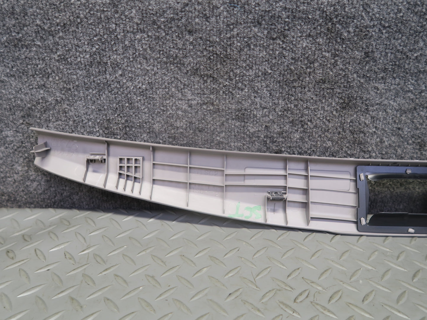 02-10 Lexus SC430 UZZ40L Rear Trunk Floor Finish Sill Scuff Plate Trim Panel OEM