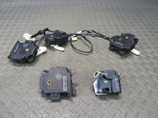 02-10 Lexus Z40 SC430 Set of 5 A/C Heater Flap Door Actuator Motor w Wiring OEM