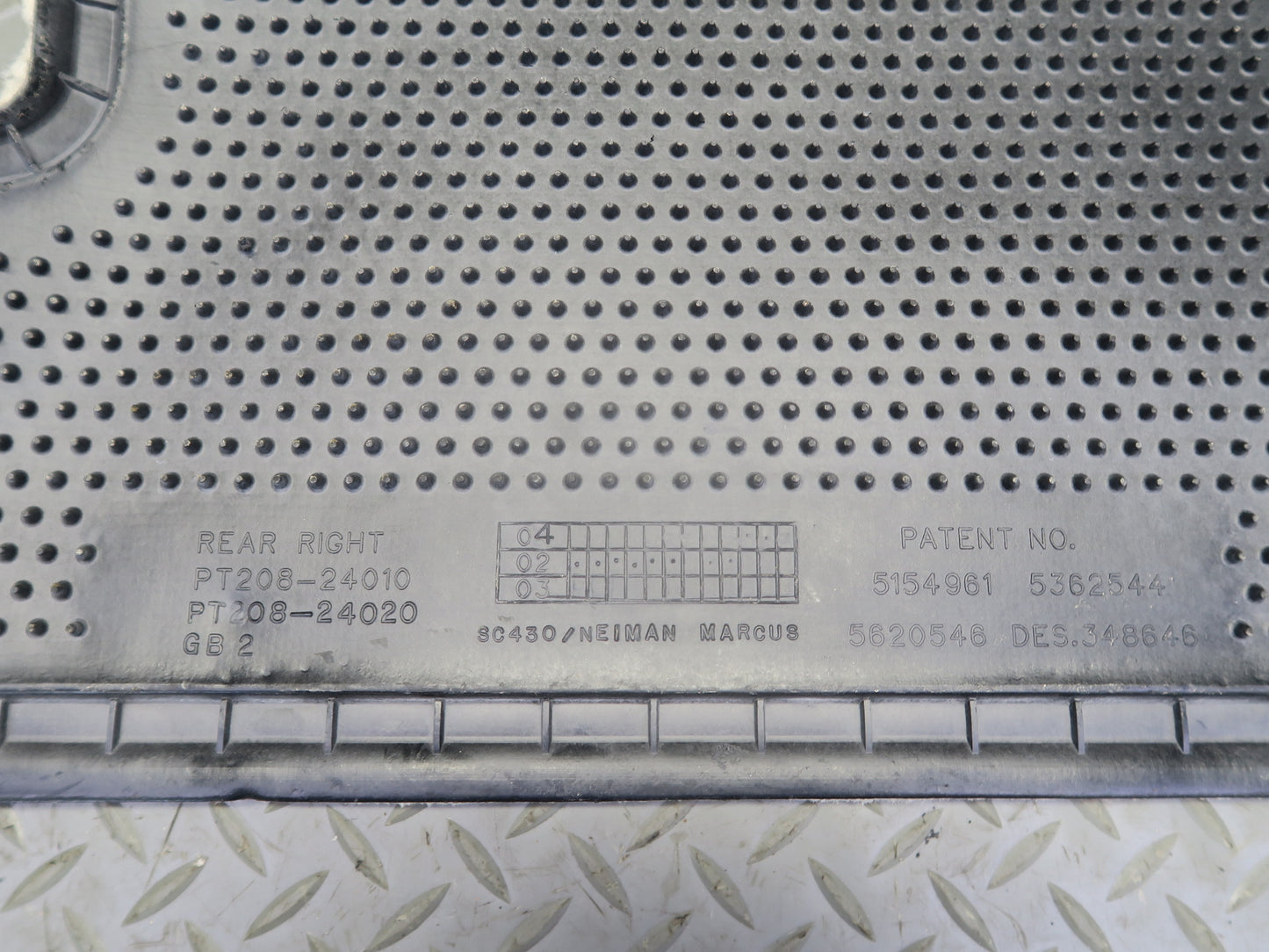 02-10 Lexus UZZ40L SC430 Set of 2 Rear Left & Right Floor MAT Carpet Ecru OEM