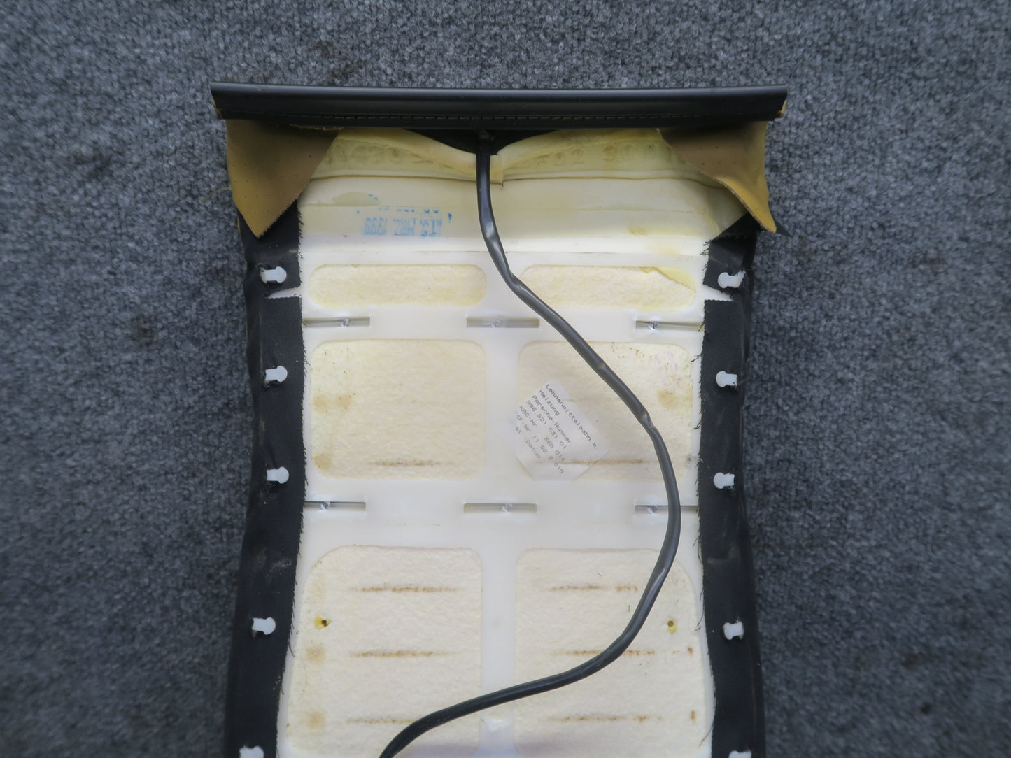 1999-2004 Porsche 911 996 Front Left Seat Upper Leather Cushion Savanna Beige