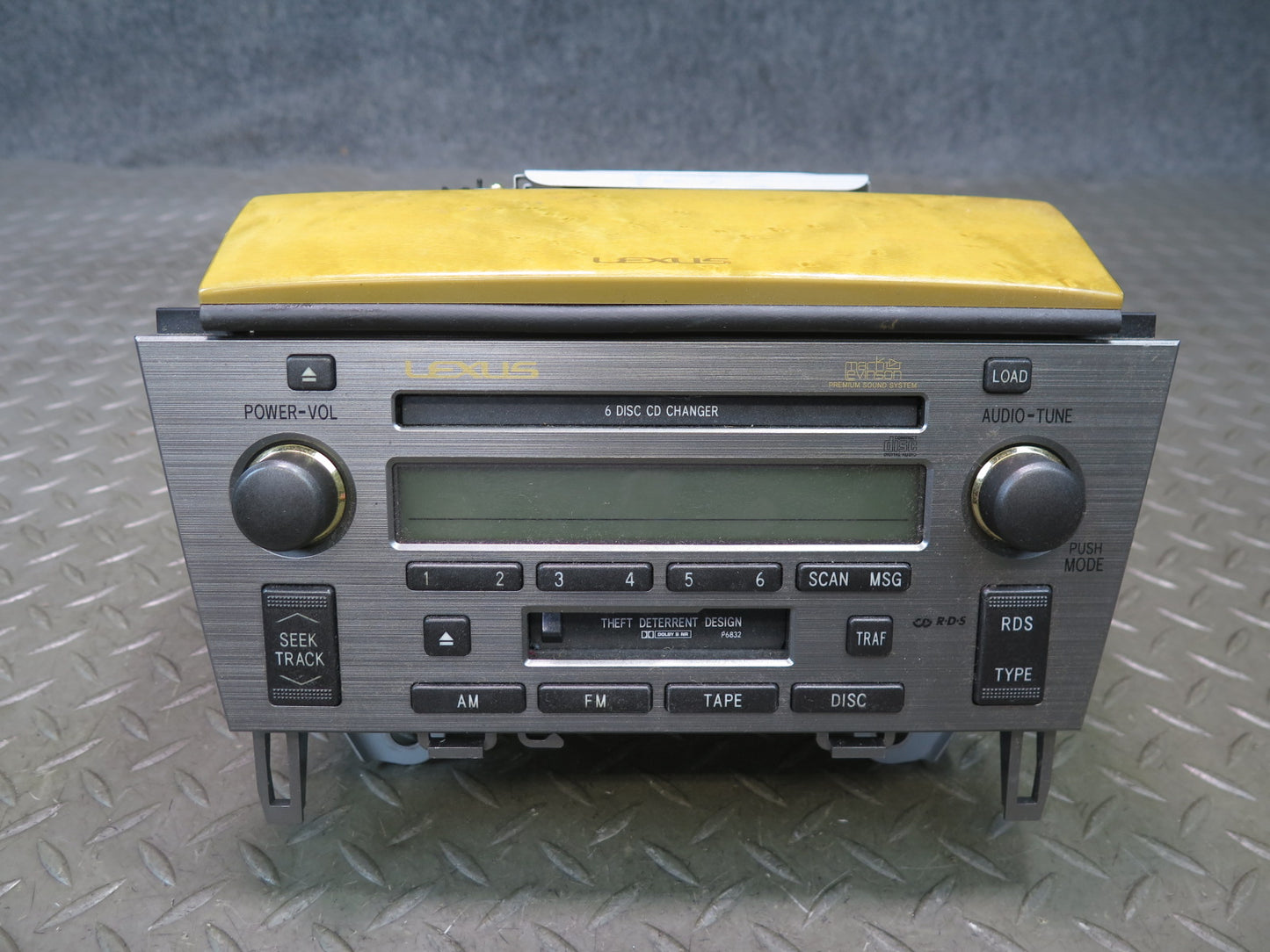 03-05 Lexus Z40 SC430 Radio Cassette CD Player Changer Head Unit w Wood Trim OEM