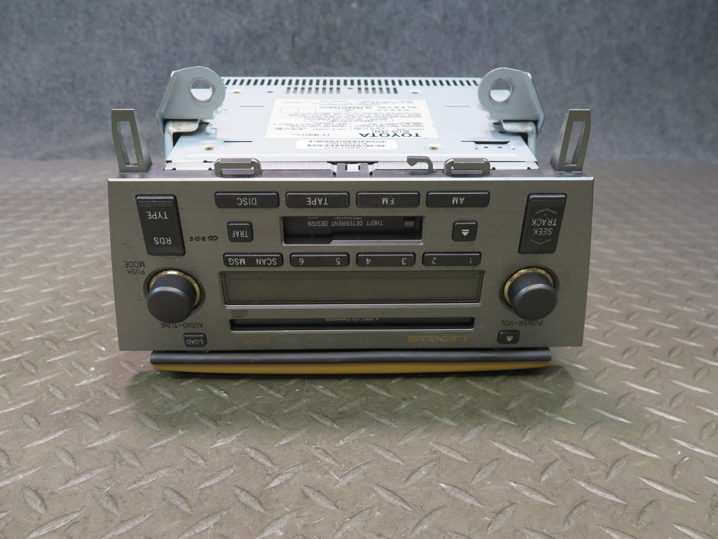 03-05 Lexus Z40 SC430 Radio Cassette CD Player Changer Head Unit w Wood Trim OEM