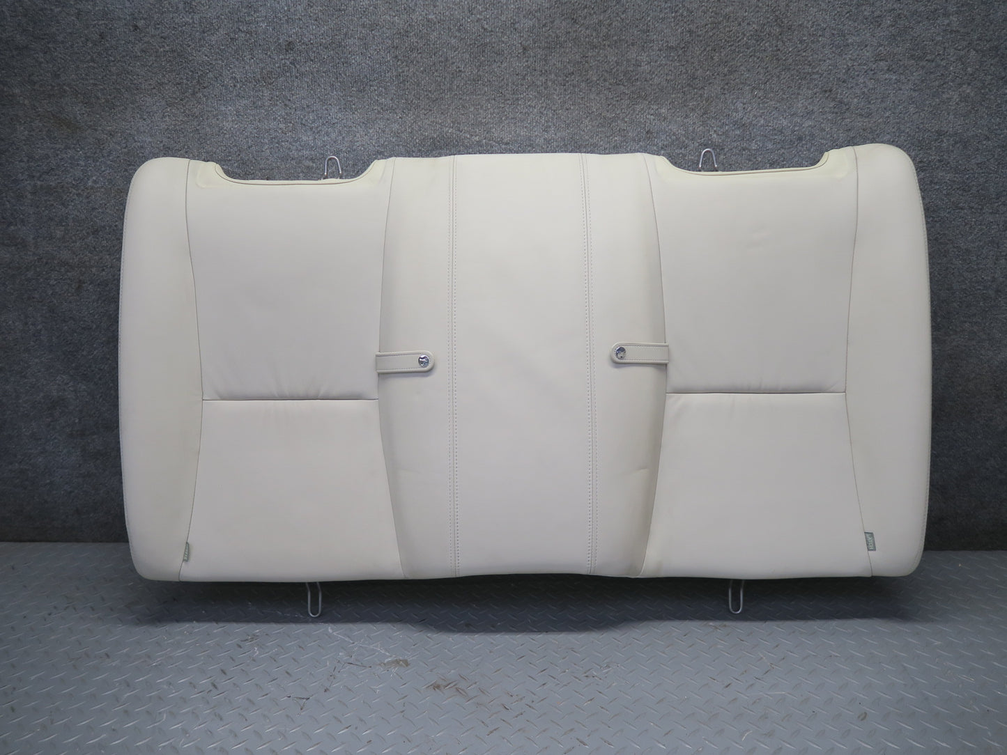 02-05 Lexus UZZ40L SC430 Rear Upper & Lower Leather Seat w Headrest Ecru OEM