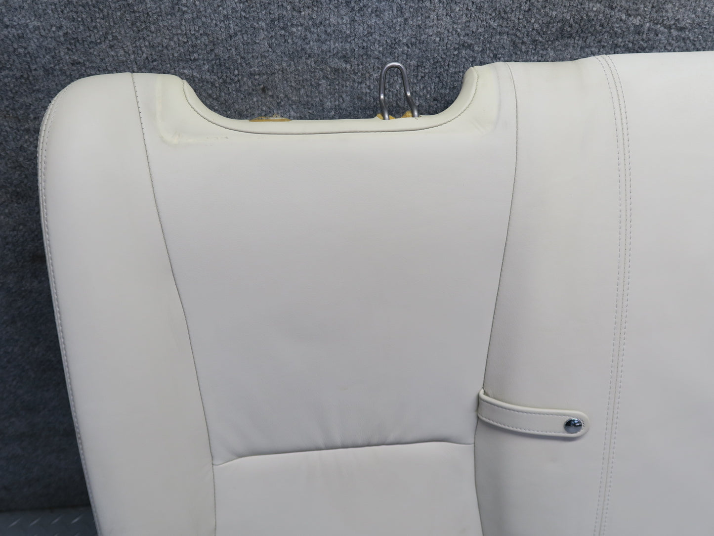 02-05 Lexus UZZ40L SC430 Rear Upper & Lower Leather Seat w Headrest Ecru OEM