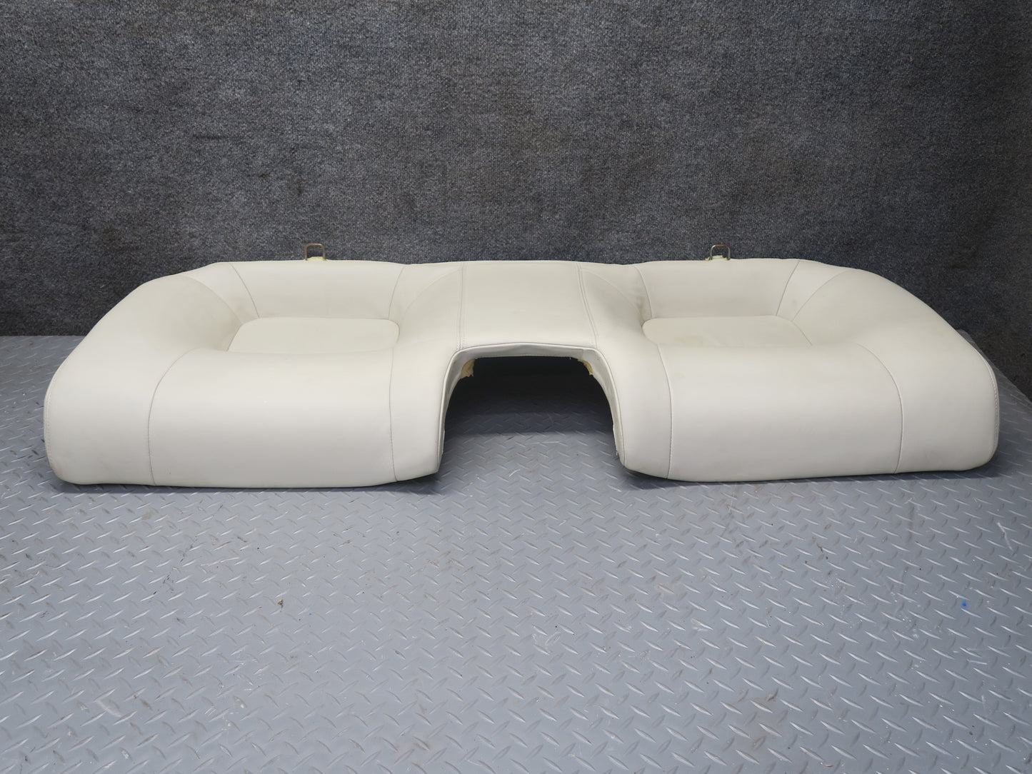 02-05 Lexus UZZ40L SC430 Rear Upper & Lower Leather Seat w Headrest Ecru OEM