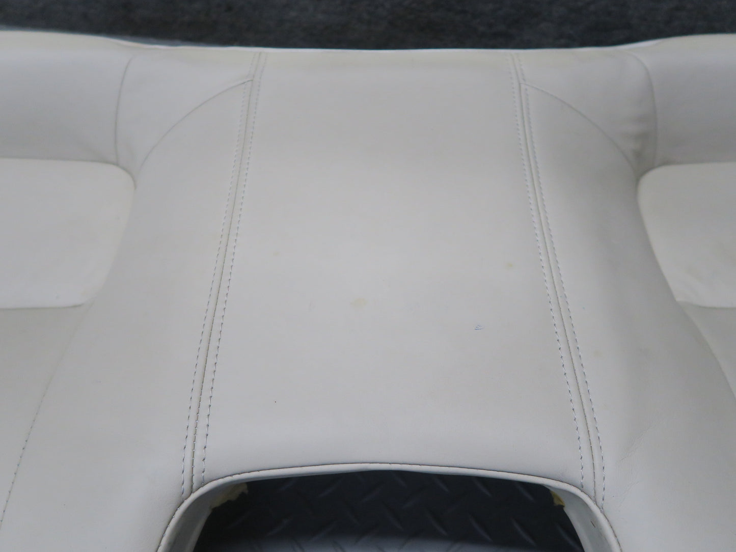 02-05 Lexus UZZ40L SC430 Rear Upper & Lower Leather Seat w Headrest Ecru OEM
