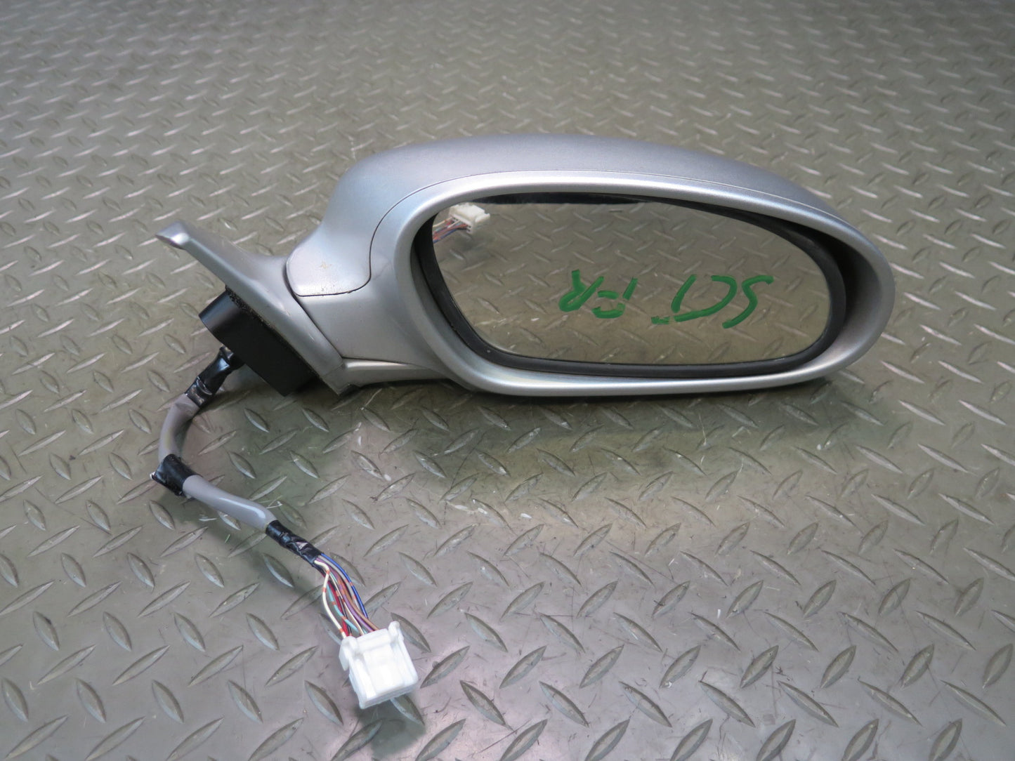 02-05 Lexus SC430 Right Door Side View Exterior Heated Memory Mirror Silver OEM