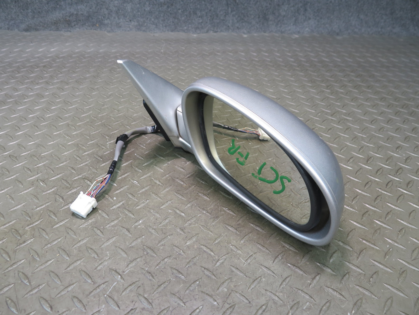 02-05 Lexus SC430 Right Door Side View Exterior Heated Memory Mirror Silver OEM