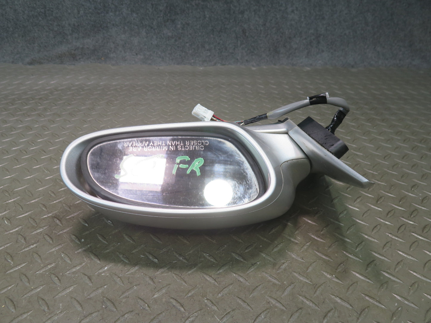 02-05 Lexus SC430 Right Door Side View Exterior Heated Memory Mirror Silver OEM