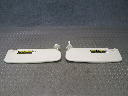 02-05 Lexus SC430 UZZ40L Set of 2 Front Left & Right Sun Visor Beige OEM