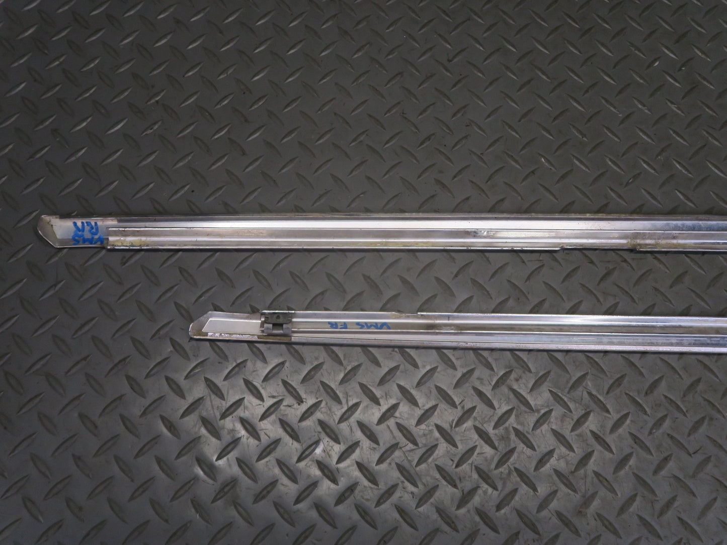 86-91 Mercedes W126 Sedan Set of 4 Front & Rear Door Chrome Trim Molding OEM