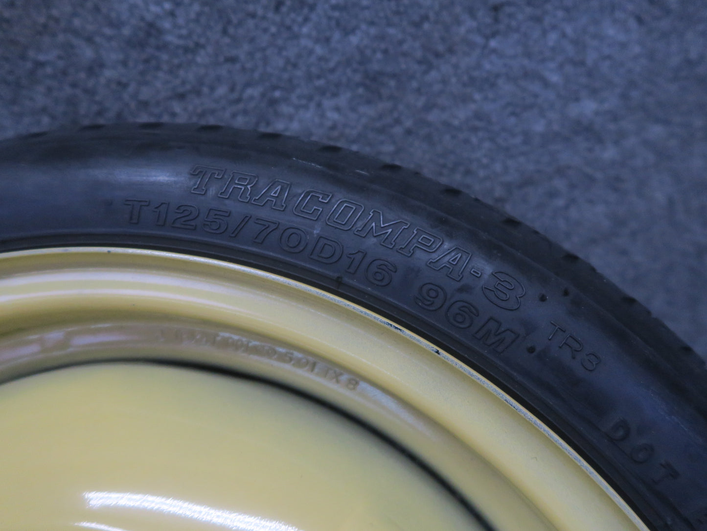 00-02 Toyota MR2 Spyder Spare Tire R16" Wheel Donut 16x4 125/70 w Cover BAG OEM