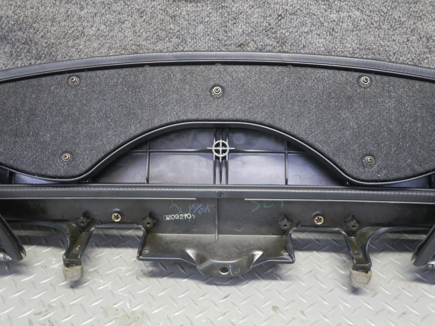 02-10 Lexus Z40 SC430 Rear Package Tray Flap Cargo Deck Cover Panel w Hinge OEM